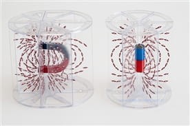 Demonstrator linii pola magnetycznego