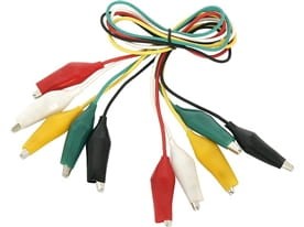 Przewody połączeniowe z krokodylkami 5szt