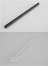 Pręty: ebonitowy i akrylowy