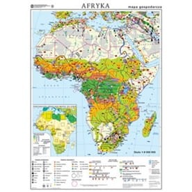 Afryka. Mapa gospodarcza