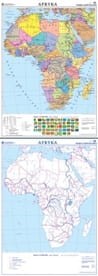 Afryka. Mapa polityczna/konturowa