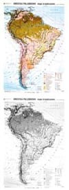 Ameryka Południowa. Mapa krajobrazowa