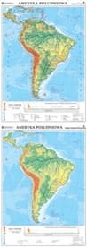 Ameryka Południowa. Mapa ogólnogeograficzna
