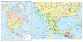 Ameryka Północna - mapa polityczna