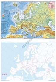 Europa fizyczna z elem. ekologii/Europa konturowa