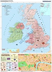 The British Isles political map