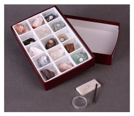 Zestaw 15 pospolitych minerałów