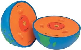 Ziemia - model przekrojowy z pianki