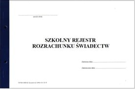 Szkolny rejestr rozrachunku świadectw