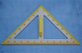 Trójkąt tablicowy 45 magnetyczny