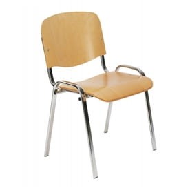 Krzesło Iso wood chrom