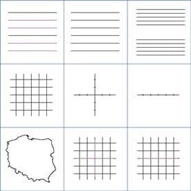 Tablica szkolna tryptyk malowana biała