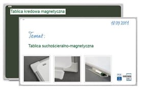 Tablica szkolna 100 x 200 ceramiczna biała