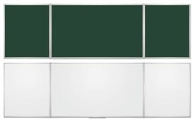 Tablica szkolna tryptyk malowana biała lub zielona