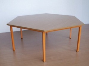 Stół szkolny sześciokątny STANDARD